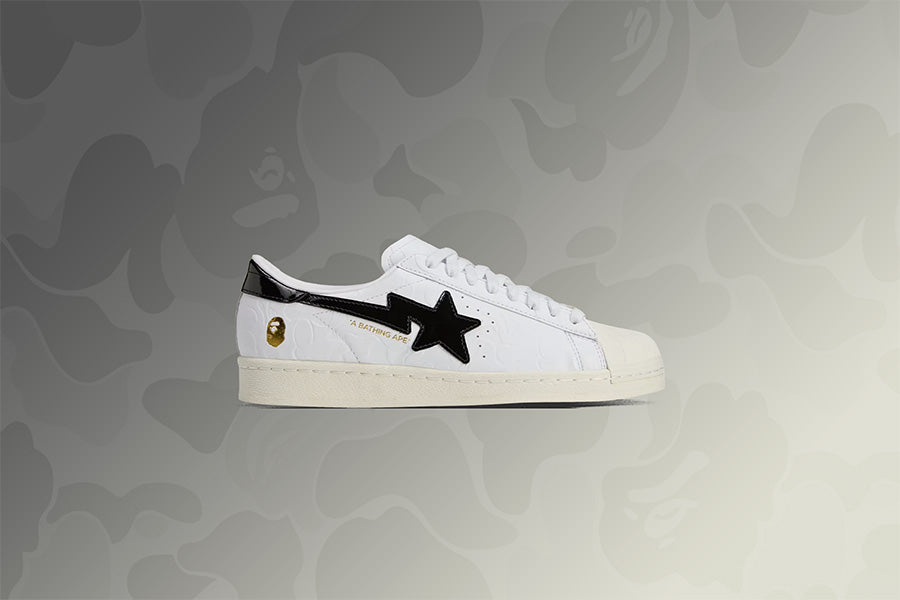 Adidas x BAPE Superstar - Cloud White/Core Black/Off White