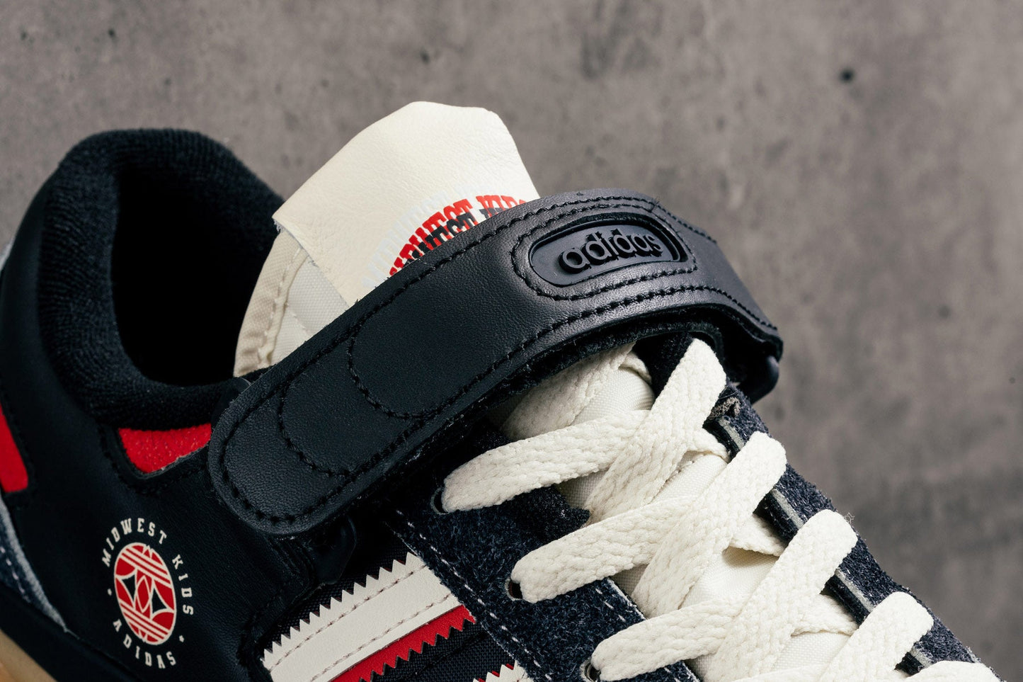 Adidas x Midwest Kid's Forum OG 84 Low - Core Black/Off-White