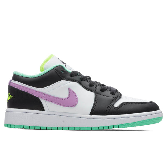 Air Jordan 1 Low (GS) - White/Violet Shock/Black