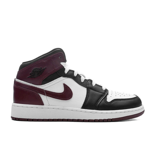 Air Jordan 1 Mid SE (GS) - White/Dark Pony/Black