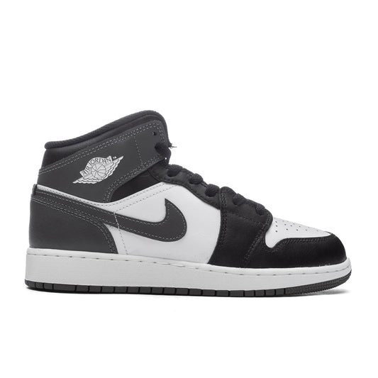 Air Jordan 1 Mid (GS) - Black/Iron Grey/White