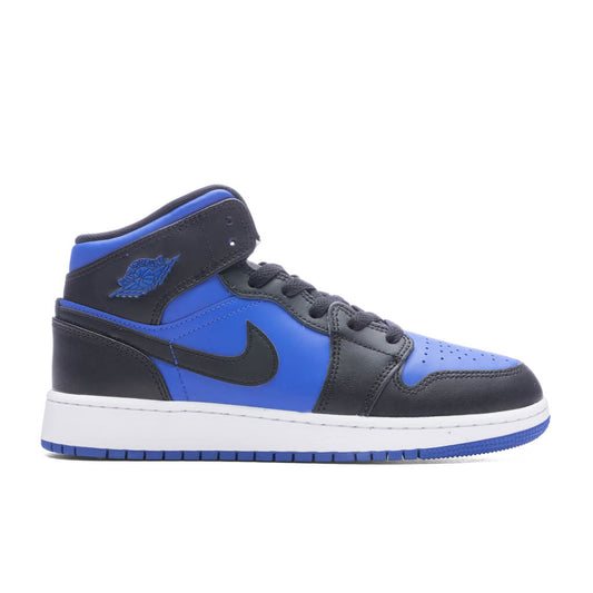 Air Jordan 1 Mid (GS) - Black/Royal Blue/Black