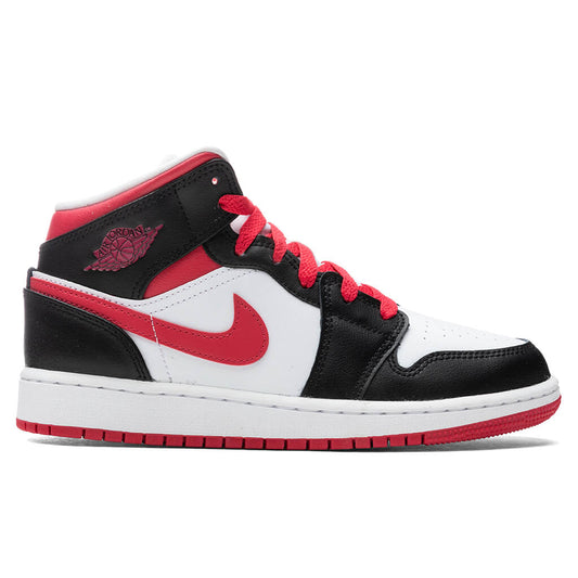 Air Jordan 1 Mid (GS) - Black/Very Berry