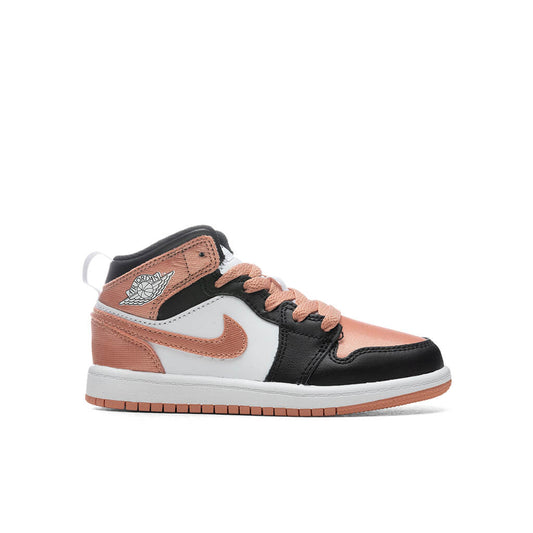 Air Jordan 1 Mid (TD) - White/Light Madder Root/Black