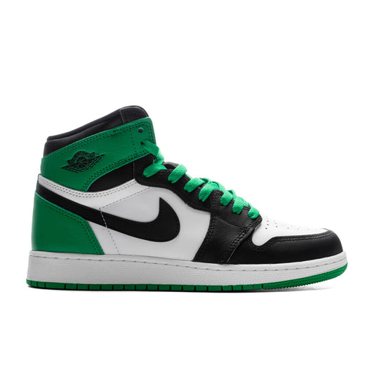 Air Jordan 1 Retro High OG (GS) - Black/Lucky Green/White