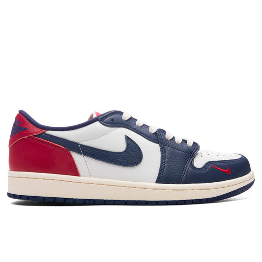 Air Jordan 1 Retro Low OG 'Howard University' - Summit White/Gym Red/Midnight Navy