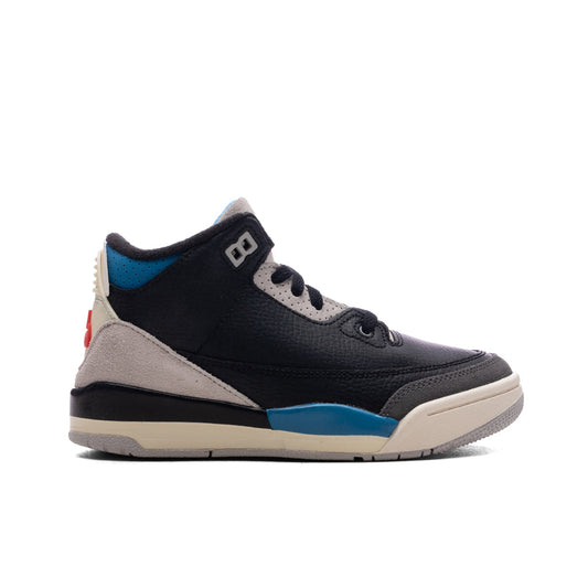 Air Jordan 3 Retro OG 'Rare Air' (PS) - Black/Chile Red/Neutral Grey