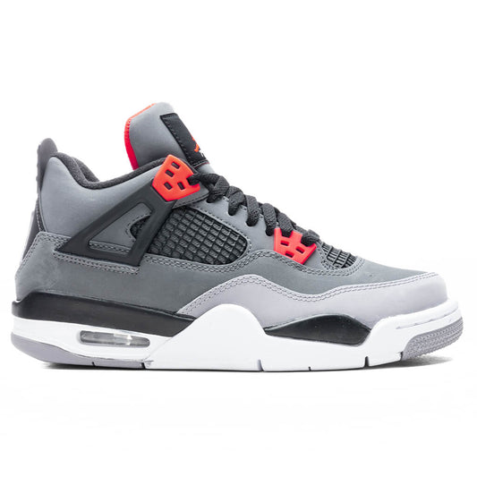 Air Jordan 4 Retro 'Infrared' (GS) - Dark Grey/Infrared 23/Black Cement Grey