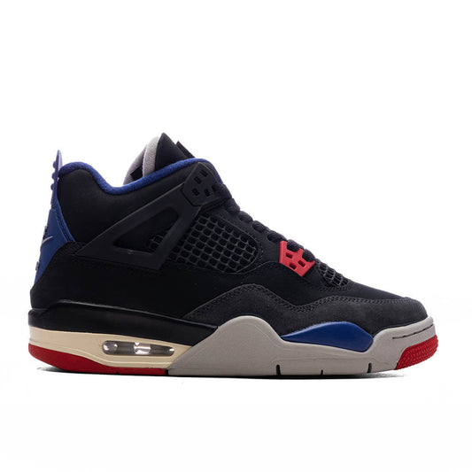 Air Jordan 4 Retro 'Rare Air' (GS) - Black/Fire Red/Deep Royal Blue