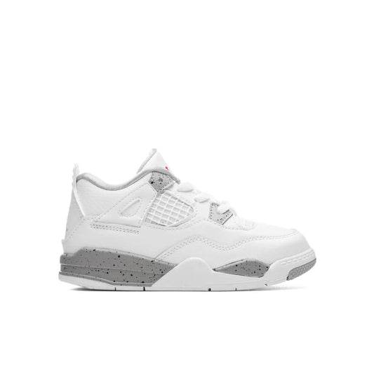 Air Jordan 4 Retro (TD) - White/Fire Red