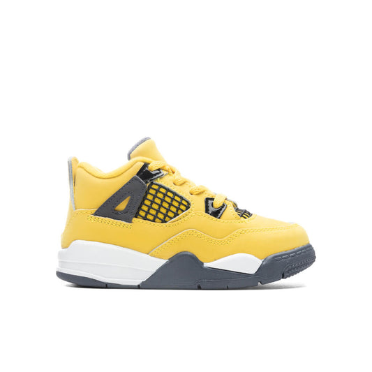 Air Jordan 4 Retro (TD) 'Lightning' - Tour Yellow/Dark Blue Grey