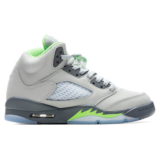 Air Jordan 5 Retro (GS) 'Green Bean' - Silver/Flint Grey