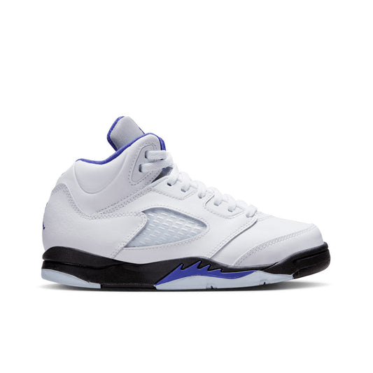 Air Jordan 5 Retro (GS) - White/Dark Concord/Black