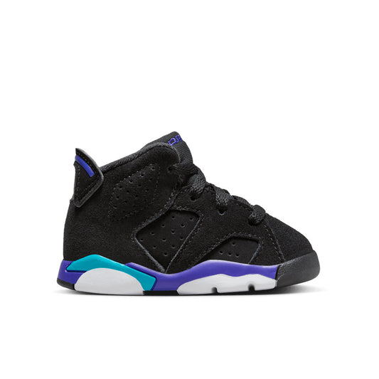 Air Jordan 6 Retro (TD) 'Aqua' - Black/Bright Concord/Aquatone