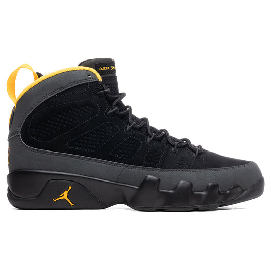 Air Jordan 9 Retro "University Gold" - Black/Dark Charcoal