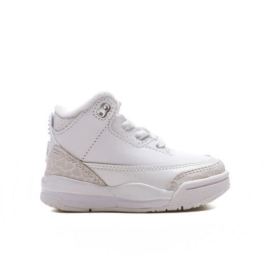 Air Jordan 3 Retro 'Pure Money' (TD) - White/Metalic Silver