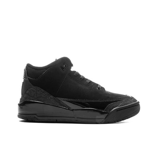 Air Jordan 3 Retro 'Black Cat' (PS) - Black/Dark Charcoal/White