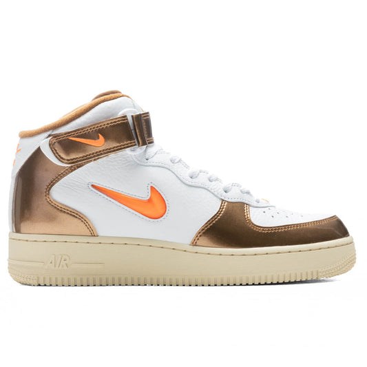 Air Force 1 Mid QS "Ale Brown" - White/Total Orange/Ale Brown