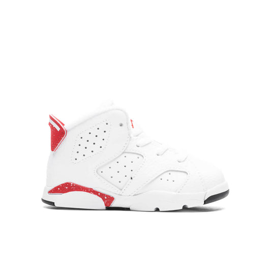 Air Jordan 6 Retro 'Red Oreo' (TD) - White/University Red/Black