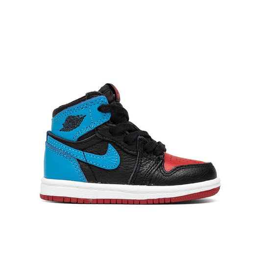 Air Jordan 1 High OG (TD) "UNC to CHI" - Black/Powder Blue/Varsity Red/White