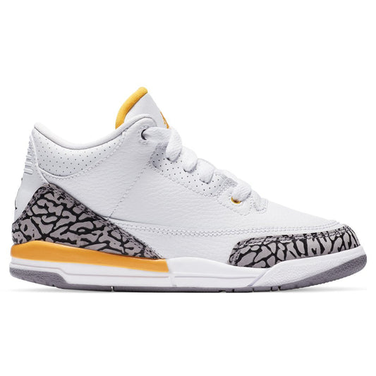 Air Jordan 3 Retro (PS) "Laser Orange" - White/Black